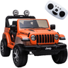 Carro Eletrico Bandeirante Jeep Wrangler Laranja 12v Controle - 1