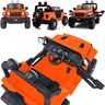 Carro Eletrico Bandeirante Jeep Wrangler Laranja 12v Controle - 3