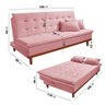 Sofá Cama Estofado Santorini para Sala Moderna - 2