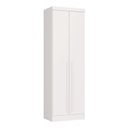 Ver imagem 1 de Guarda-Roupa Modulado 2 Portas com Prateleiras e Cabideiro Infinity Branco/Line