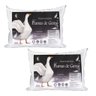 Travesseiro Pluma De Ganso Extra Macio Premium 2 Pçs Barato - 1