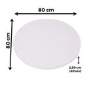 Ver imagem 3 de Tampo Redondo 80 cm (Largura) P25 Pandin MDP 2,50 cm (Altura) Cor Branco