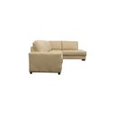 Ver imagem 3 de Sofá de Couro Canto Marrocos 3 Lugares com Chaise Direita - Manteiga