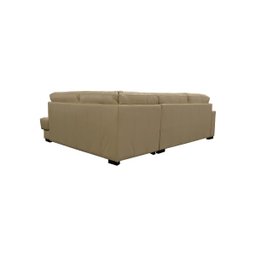 Sofá de Couro Canto Marrocos 3 Lugares com Chaise Direita - Manteiga - 5
