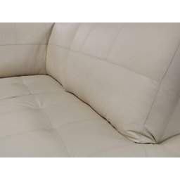 Sofá de Couro Canto Marrocos 3 Lugares com Chaise Direita - Manteiga - 6