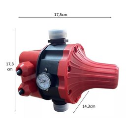 Pressostato Ps1100m Komeco C/ Manômetro Água Quente e Fria 110v/220v - 5