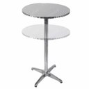 Ver imagem 2 de Mesa Bistro Alta Redonda em Alumínio 60cm Regula 70 Ou 110cm