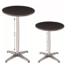 Ver imagem 3 de Mesa Bistro Alta Redonda em Alumínio 60cm Regula 70 Ou 110cm