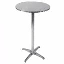 Ver imagem 1 de Mesa Bistro Alta Redonda em Alumínio 60cm Regula 70 Ou 110cm