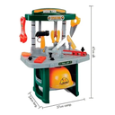 Ver imagem 2 de Kit Bancada de Ferramentas Infantil Oficina Para Crianças Brinquedo Didático Com Acessórios 54 Peças