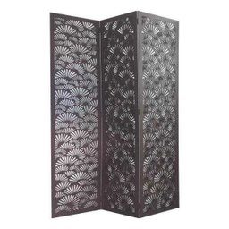 Biombo 3 Folhas 129X180cm Mdf Modelo 25 Rustico Vazado - 1