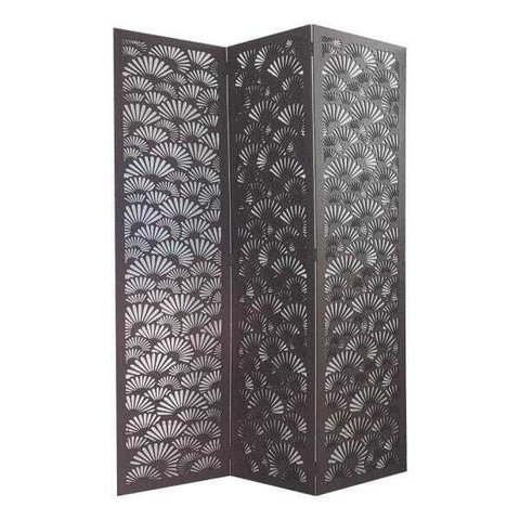 Biombo 3 Folhas 129X180cm Mdf Modelo 25 Rustico Vazado