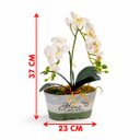 Ver imagem 5 de Arranjo Flores Orquídeas Decoração Centro Mesa Jardim 37cm Home