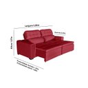 Ver imagem 2 de Sofá Império 5 Lugares 2,50cm Retrátil e Reclinável - de Casa Décor e Estofados.