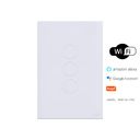 Ver imagem 1 de Interruptor Touch Glass 3 Botões Wifi Branco Lumenx 4x2