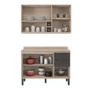 Ver imagem 3 de Cozinha Modulada Firenze FI0012 Avena Grafito - Demóbile