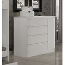 Ver imagem 1 de Cômoda para Quarto com Sapateira 4 Gavetas - 045-neve - Star Móveis