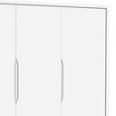 Ver imagem 4 de Guarda-roupa Retrô 3 Portas Théo New Branco Fosco com Natural - Moveisaqui
