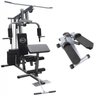 Estação De Musculação Com 80kg Aparelho Ginástica Academia + stepper - 1