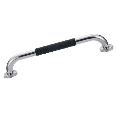 Barra de Apoio Inox 40cm Suporte Antiderrapante Idoso Gestante Criança Cadeirante Banheiro Box Casa 