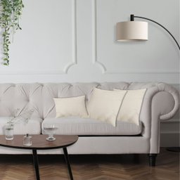 2 Capas de Almofadas 50x50 + 1 Capa 30x50cm Capri Bege - 5 2 Capas de Almofadas 50x50 + 1 Capa 30x50cm Capri Bege - 5