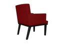 Ver imagem 2 de Poltrona Decorativa Vitória Suede Marsala Pés Madeira Mz Decor