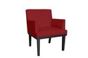 Ver imagem 1 de Poltrona Decorativa Vitória Suede Marsala Pés Madeira Mz Decor