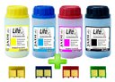 Ver imagem 1 de Kit 4 Refil Pó Toner + 4 Chip Hp Cb540 Cb541 Cb542 Cb543 125a - Cp 1215 1515 Cm1312