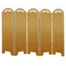 Biombo Liso com Detalhes 5 Folhas sem Pezinhos - 1