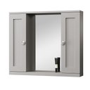 Ver imagem 3 de Espelheira Provençal 80 Cinza Mat: Cinza / Cromado