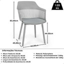 Ver mais imagens de Kit 6 Cadeiras de Jantar Estofada Marcela