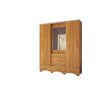 Guarda-Roupa Casal 4 Portas 6 Gavetas Sonic - Carvalho Grife - 1