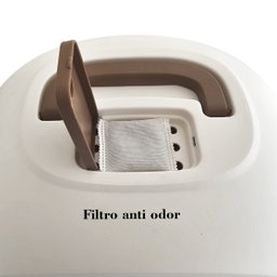 Caixa de Areia Luxo Fechada para Gato Porta Pá e Filtro Higiênico - 4