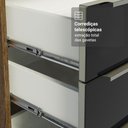 Ver mais imagens de Armário de Cozinha Completa 566cm Rustic/preto Lux Madesa 01