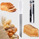 Ver imagem 3 de Faca para Pão em Aço Inox Cabo Branco 6 Polegada Cabo Branco Profissional - Panami