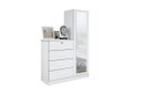 Ver imagem 1 de Cômoda Belize Plus 4 Gavetas 1 Porta - Branco Textura - Móveis Albatroz