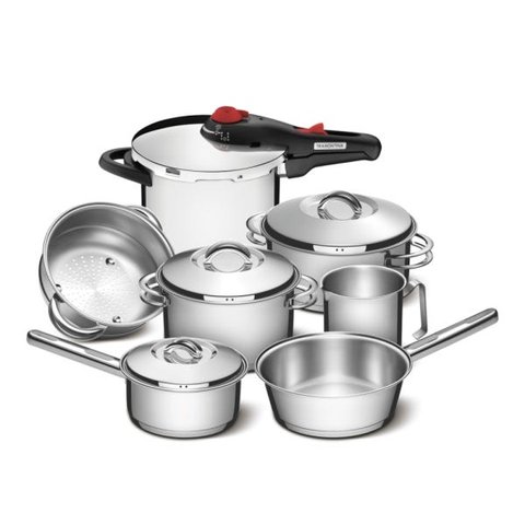 Conjunto Jogo Panelas 7pc Inox Fundo Triplo Tramontina Solar
