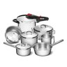 Conjunto Jogo Panelas 7pc Inox Fundo Triplo Tramontina Solar - 1
