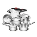 Ver imagem 1 de Conjunto Jogo Panelas 7pc Inox Fundo Triplo Tramontina Solar