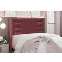 Ver imagem 4 de Cabeceira Cama Box Queen 160 Cm Gênova Veludo Vinho S04 - D'Rossi
