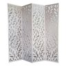 Biombo 4 Folhas 172x180cm MDF Modelo 27 Branco Vazado - 1