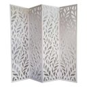 Ver imagem 1 de Biombo 4 Folhas 172x180cm MDF Modelo 27 Branco Vazado
