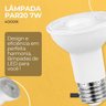 Kit com 5 Lâmpadas Led Par20 7w 4000k Bivolt | Branco Neutro 560lm Irc80 - 7