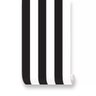 Papel de parede adesivo quarto faixa listras preto e branco - 2