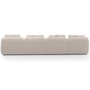 Ver imagem 6 de Sofá 5 Lugares com Chaise Direito Sala Living 328cm Arlo F04 Veludo Bege - Lyam Decor