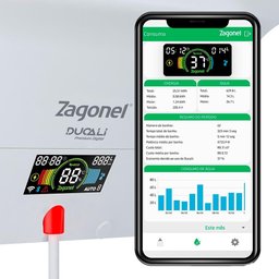 Ducha Chuveiro Eletrônico Zagonel Ducali Premium Digital Preto - 220V - 5