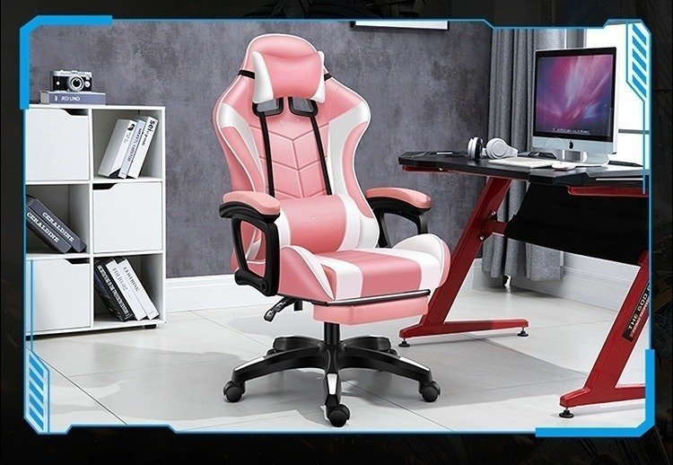 Cadeira Escritório Gamer Reclinável 360° Com Apoio De Pés - 4
