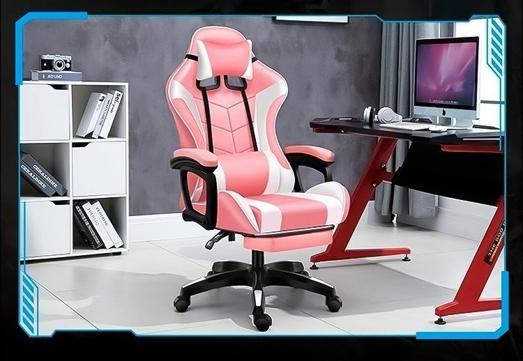 Cadeira Escritório Gamer Reclinável 360° Com Apoio De Pés - 5
