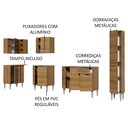 Ver imagem 5 de Cozinha Completa Emilly Armário Balcão Paneleiro Madesa