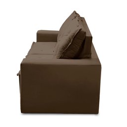 Sofá Retrátil e Reclinável 3 lugares com Molas 1,80m Ana Suede Marrom Adonai Estofados - 8